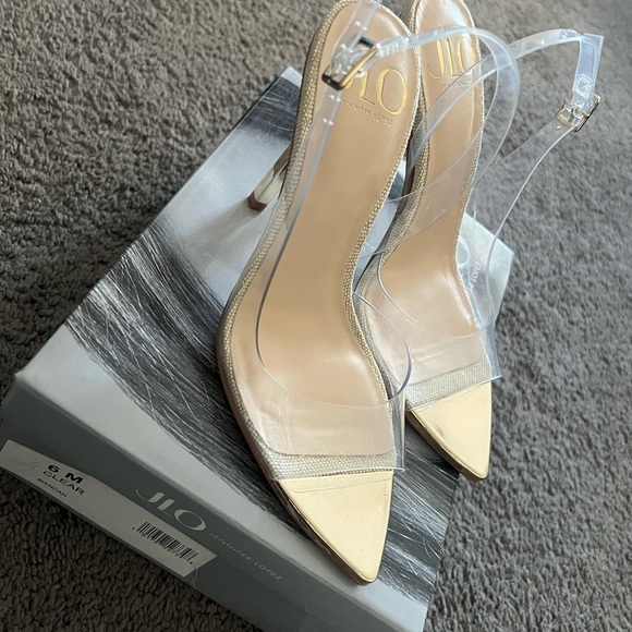 JLO Biancah Clear heels size 6 EUC - Picture 7 of 11